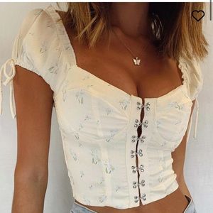 Princess Polly Allyson top yellow